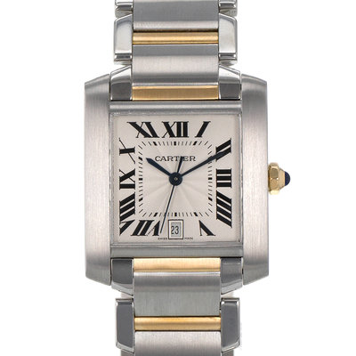 Cartier Tank Francaise W51005Q4 2302 Silver Dial 28