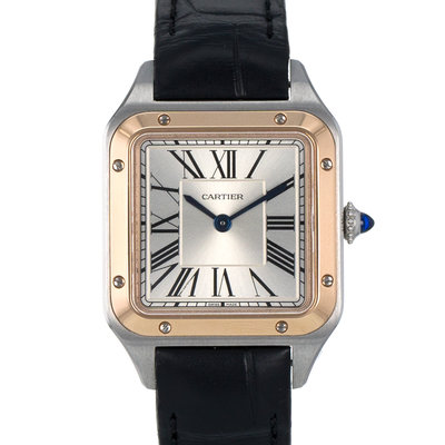 Cartier Santos Dumont W2SA0012 4242 Silver Dial 27