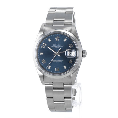 Rolex Oyster Perpetual Date 15200 Blue Dial 34