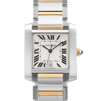 Cartier Tank Francaise W51005Q4 2302 Silver Dial 28