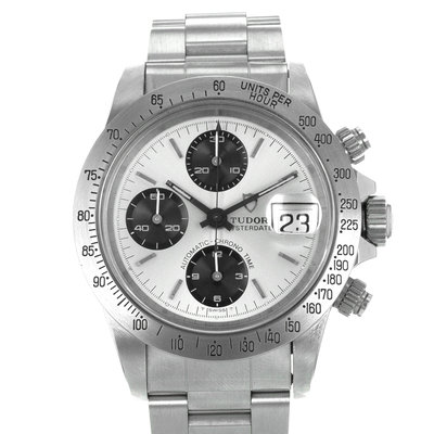 Tudor Oysterdate Big Block 79180 Silver Dial 40