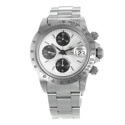 Tudor Oysterdate Big Block 79180 Silver Dial 40