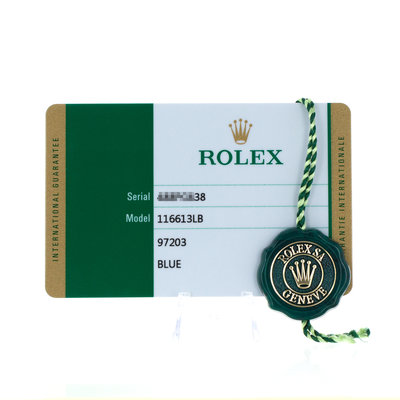 Rolex Submariner 116613LB Blue Dial 40