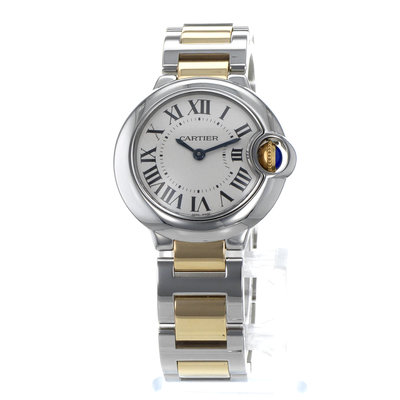Cartier Ballon Bleu 28mm W69007Z3 3009 Silver Dial 28