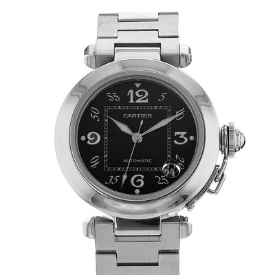 Cartier Pasha W31043M7 2324 Black Dial 35