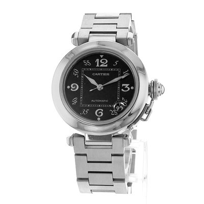 Cartier Pasha W31043M7 2324 Black Dial 35
