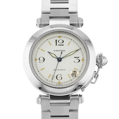 Cartier Pasha W31015M7  2324 White Dial 35