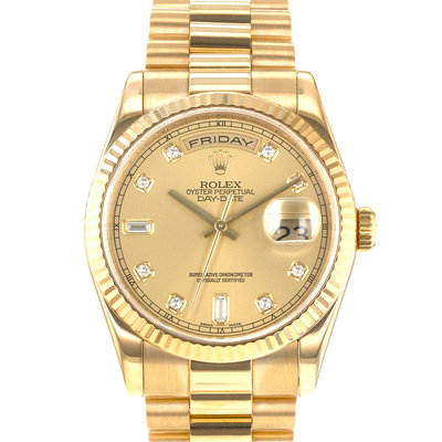 Rolex Day-Date 36 118238 Yellow Dial 36