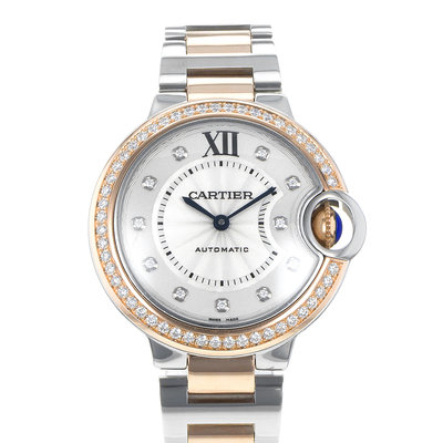 Cartier Ballon Bleu 33mm WE902077 3753 Silver Dial 33