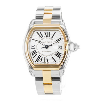 Cartier Roadster
 W62031Y4 2510 Silver Dial 38
