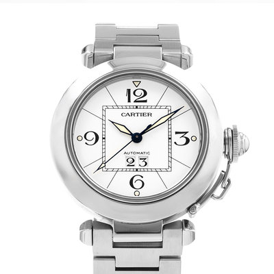 Cartier Pasha W31055M7 2475 White Dial 35