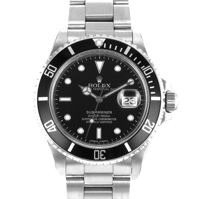 Rolex Submariner 16800 Black Dial 40