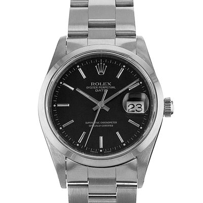 Rolex Date 15200 Black Dial 34
