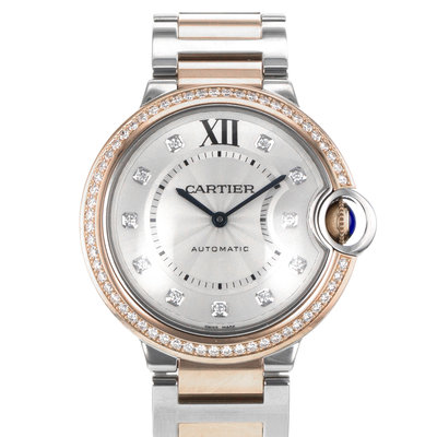 Cartier Ballon Bleu 36 W3BB0004 3754 Silver Dial 36