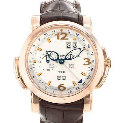 Ulysse Nardin GMT +/- Perpetual 322-66/91 Silver Dial 42