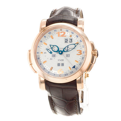 Ulysse Nardin GMT +/- Perpetual 322-66/91 Silver Dial 42