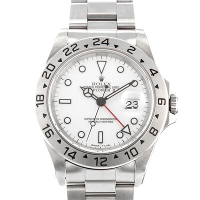 Rolex Explorer II 16570 White Dial 40