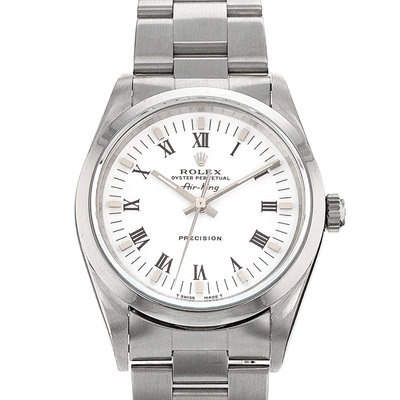 Rolex Air King 14000 White Dial 34