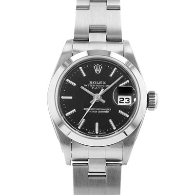 Rolex Oyster Perpetual Lady Date 79160 Black Dial 26