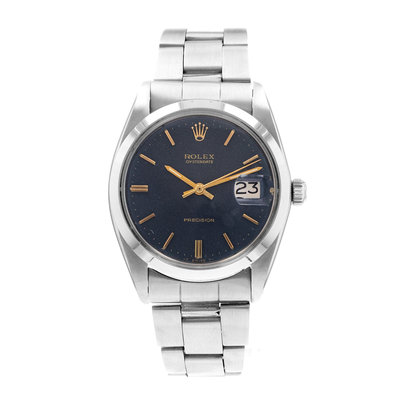 Rolex Oysterdate Precision 6694 Blue Dial 34