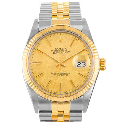Rolex Datejust 36 16013 Yellow Dial 36