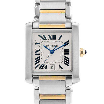 Cartier Tank Francaise W51005Q4 2302 Silver Dial 28