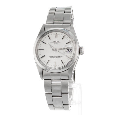 Rolex Oyster Perpetual Date 1500 Silver Dial 34