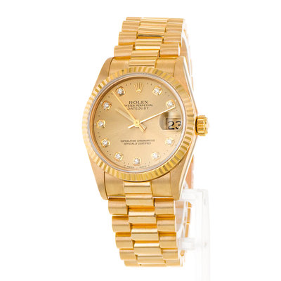 Rolex Datejust 31 68278 Yellow Dial 31