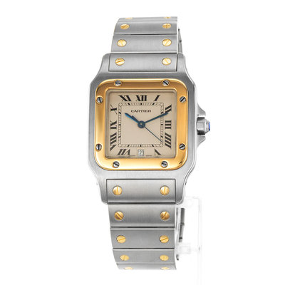 Cartier Santos Galbee W20011C4 1566 Silver Dial 29
