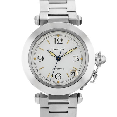 Cartier Pasha C W31015M7 White Dial 35