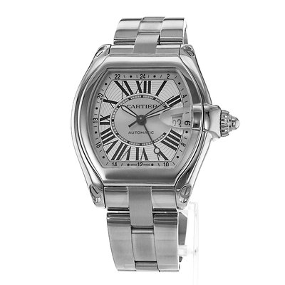 Cartier Roadster W62032X6 2722 Silver Dial 48