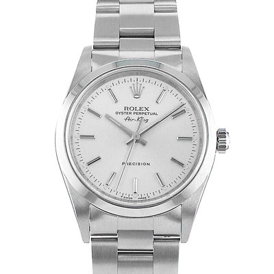 Rolex Air King 14000 Silver Dial 34