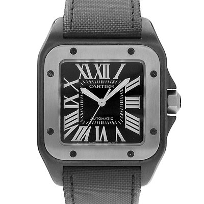Cartier Santos 100 W2020010 2656 Black Dial 38