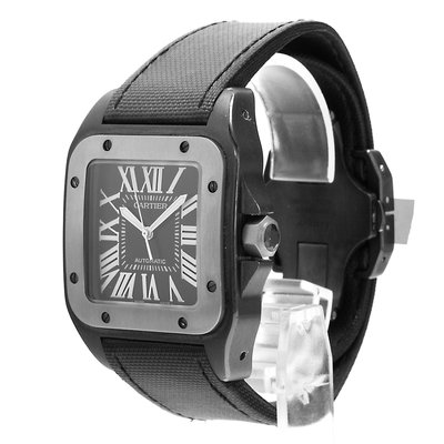Cartier Santos 100 W2020010 2656 Black Dial 38
