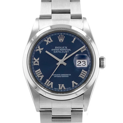 Rolex Datejust 36 16200 Blue Dial 36
