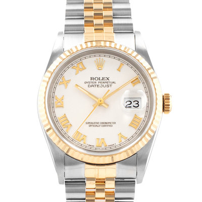 Rolex Datejust 36 16233 White Dial 36