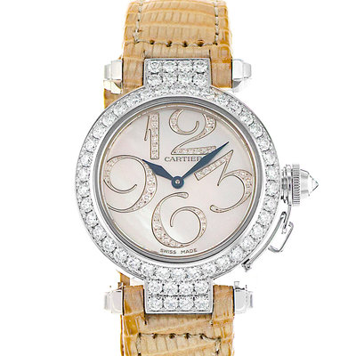 Cartier Pasha WJ123221 2813 Mother of pearl Dial 32