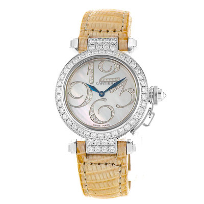 Cartier Pasha WJ123221 2813 Mother of pearl Dial 32