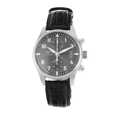 IWC Pilot Spitfire Chronograph IW387802 Grey Dial 43