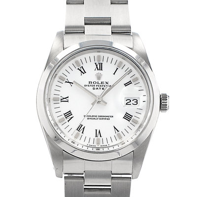Rolex Oyster Perpetual Date 15000 White Dial 34