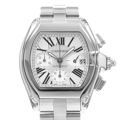 Cartier Roadster W62019X6 2618 Silver Dial 43