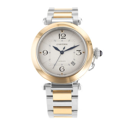 Cartier Pasha W2PA0009 4266 Silver Dial 41