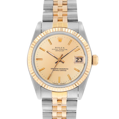 Rolex Datejust Midsize 68273 Yellow Dial 31
