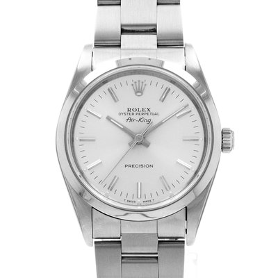 Rolex Air King 14000 Silver Dial 34