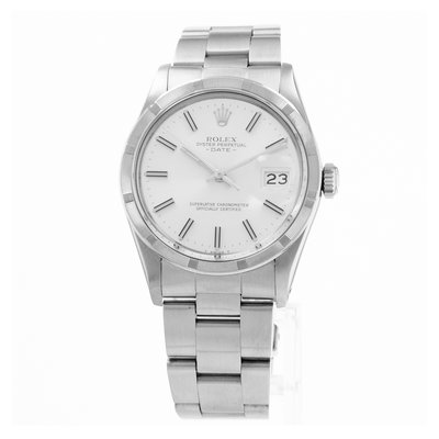 Rolex Oyster Perpetual Date 15010 Silver Dial 34