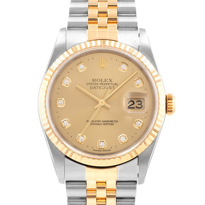 Rolex Datejust 36 16233 Gold Dial 36