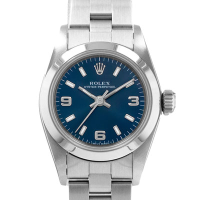 Rolex Oyster Perpetual 67180 Blue Dial 24