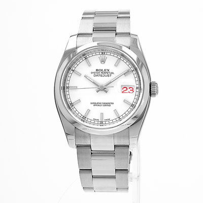 Rolex Datejust 36 116200 White Dial 36
