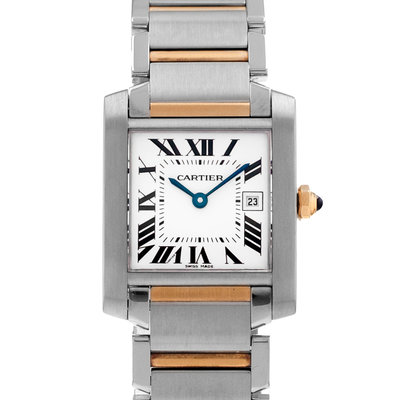 Cartier Tank Française W51012Q4 2465 White Dial 25