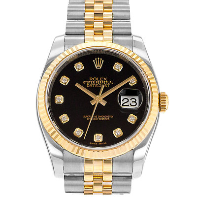 Rolex Datejust 36 116233 Black Dial 36